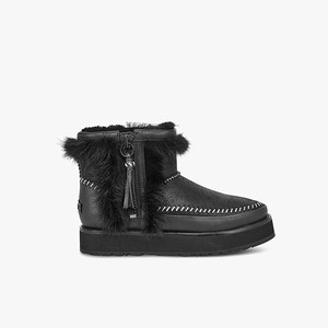 Ugg Fluff Punk Women Classic Boots Black (0647LEYDP)